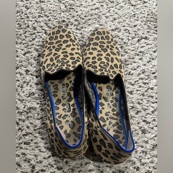 Rothy’s Leopard Print ballet flat loafers Women's Shoes size 9 - Picture 2 of 5